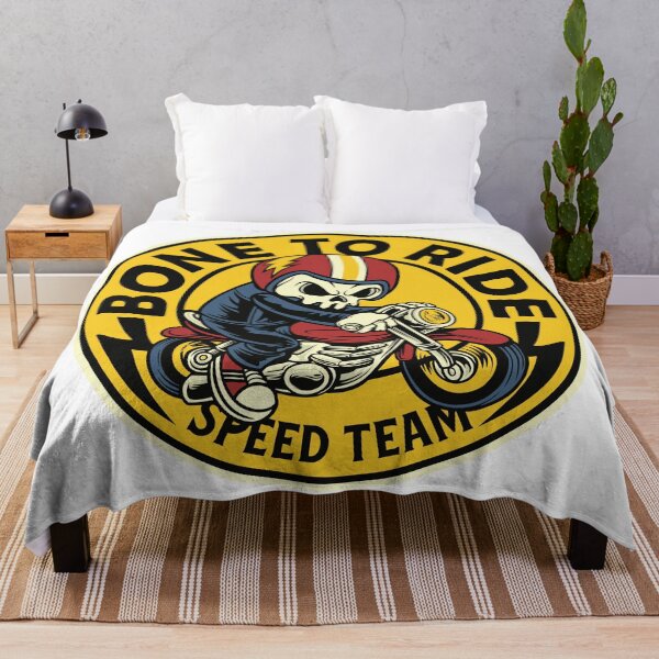Item preview, Bone To Ride Speed Team Motorcycle Rider designed and sold by Vector Scout Lab.