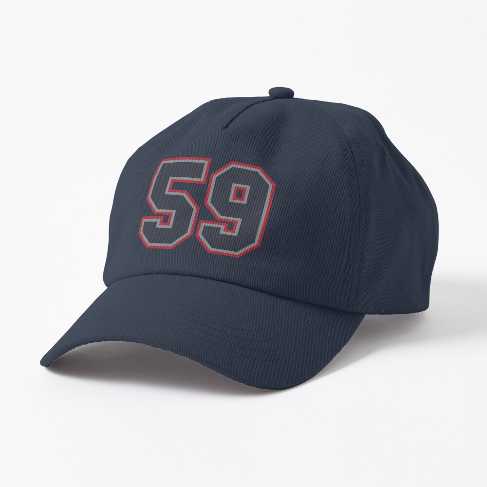Navy Grey Red Sports Number Fifty-Nine" Cap for Sale by HelloFromAja | Redbubble