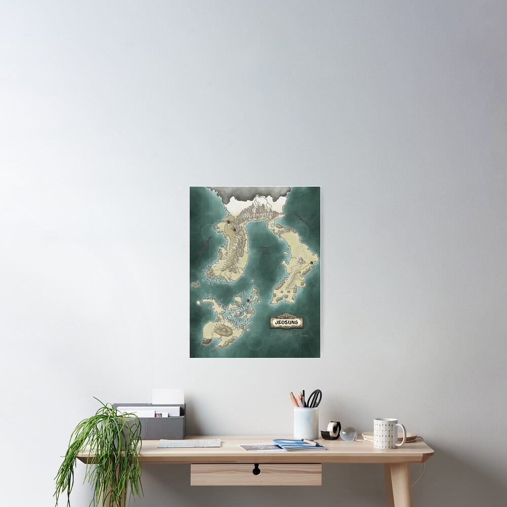 Map of Jeosung Poster