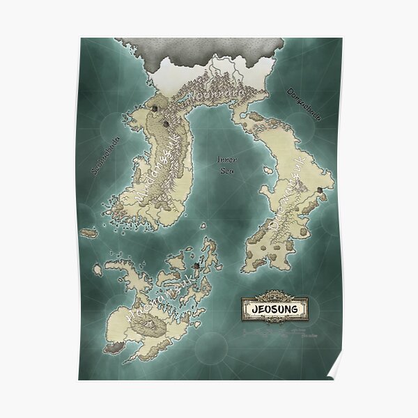 Map of Jeosung Poster