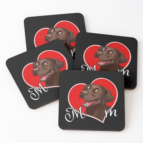 Item preview, Chocolate Lab Mom Dog Lover Valentines designed and sold by AngelanMichelle.
