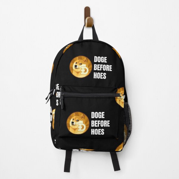 Item preview, Doge Before Hoes Funny Crypto Simple Text Cryptocurrency Dogecoin Meme Logo designed and sold by Bitcoin-Fashion.