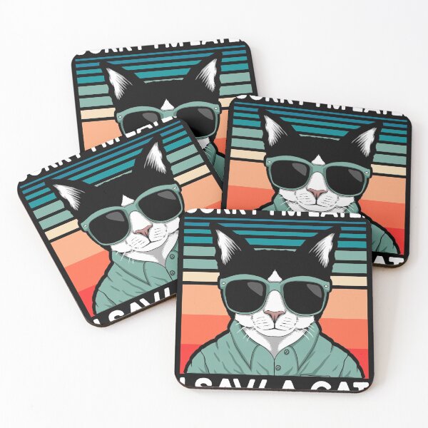 Item preview, Sorry i´m late i saw a cat, Girls, Pet designed and sold by Dandesin.