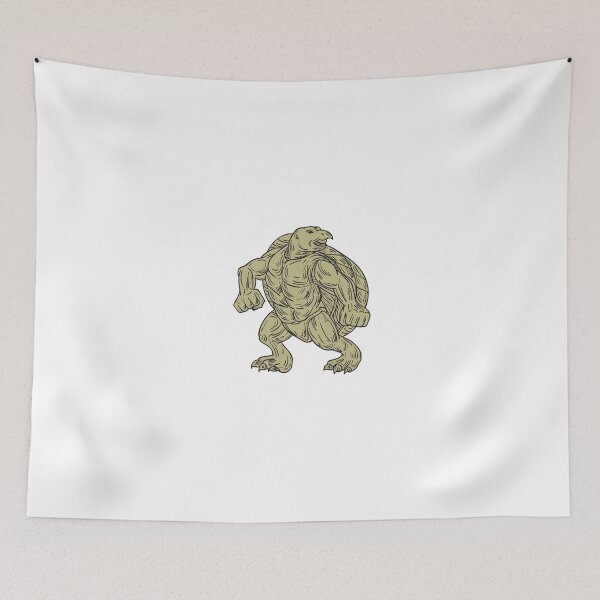 Item preview, Ridley Sea Turtle Martial Arts Stance Drawing designed and sold by patrimonio.