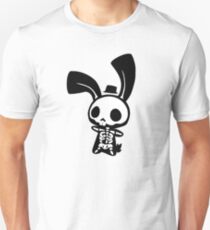 Chui Bunny's Skeleton in a Tiny Top Hat Unisex T-Shirt