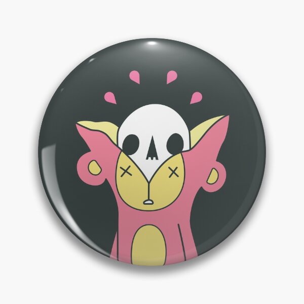 Item preview, monkey peel - colorful monkey head peeling off showing skull design (pink 5) designed and sold by bantaam.