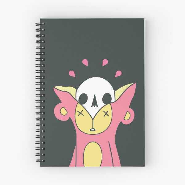 Item preview, monkey peel - colorful monkey head peeling off showing skull design (pink 5) designed and sold by bantaam.