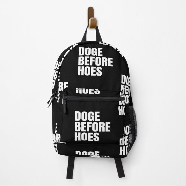 Item preview, DOGE Before Hoes Funny Crypto Simple Text Cryptocurrency Dogecoin Meme Logo designed and sold by Bitcoin-Fashion.