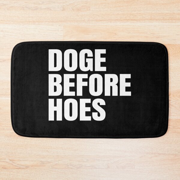 Item preview, DOGE Before Hoes Funny Crypto Simple Text Cryptocurrency Dogecoin Meme Logo  designed and sold by Bitcoin-Fashion.