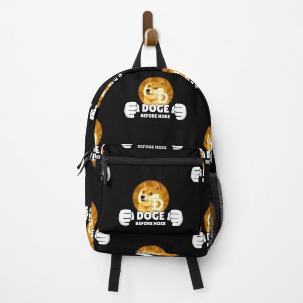 Item preview, DOGE Before Hoes Funny Crypto Simple Text Cryptocurrency Dogecoin Meme Logo designed and sold by Bitcoin-Fashion.