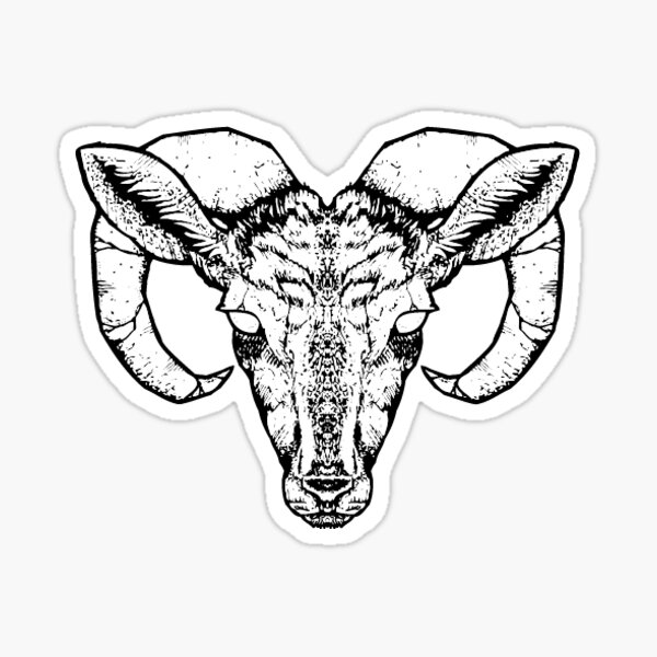 Goat Sticker by Industry Seven Sticker