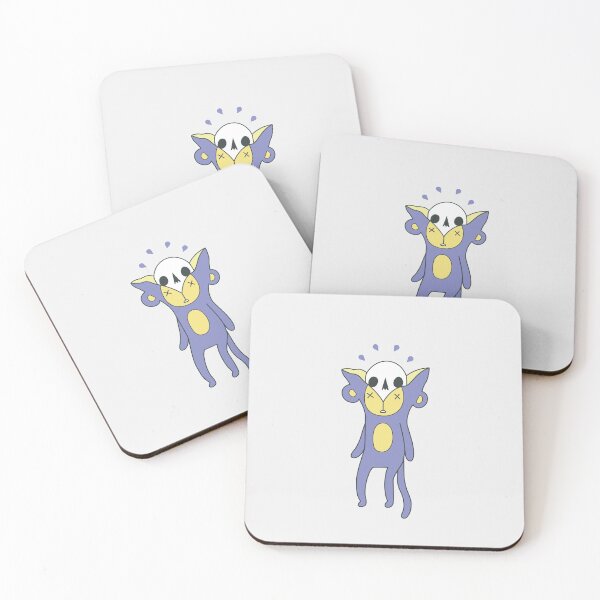Item preview, monkey peel - colorful monkey head peeling off showing skull design (blue 1) designed and sold by bantaam.