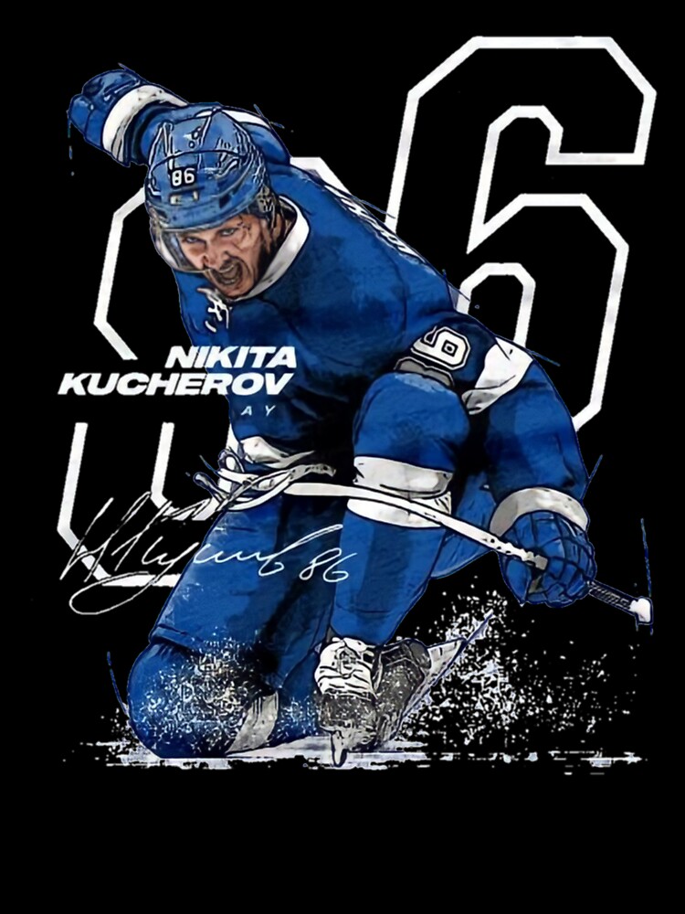 NHL, Shirts & Tops, Nhl Tampa Bay Lightning Nikita Kucherov Boys Blue  Hockey Jersey Size Medium