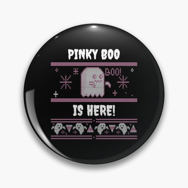 Item preview,  PINKY BOO IS HERE! new trending cute pink little ghost pattern with candy corn knitted Halloween design 2021  designed and sold by TeenLake.