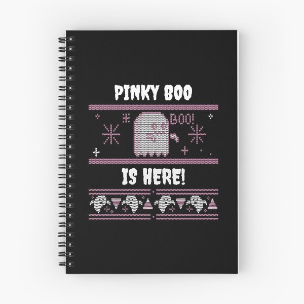 Item preview,  PINKY BOO IS HERE! new trending cute pink little ghost pattern with candy corn knitted Halloween design 2021  designed and sold by TeenLake.