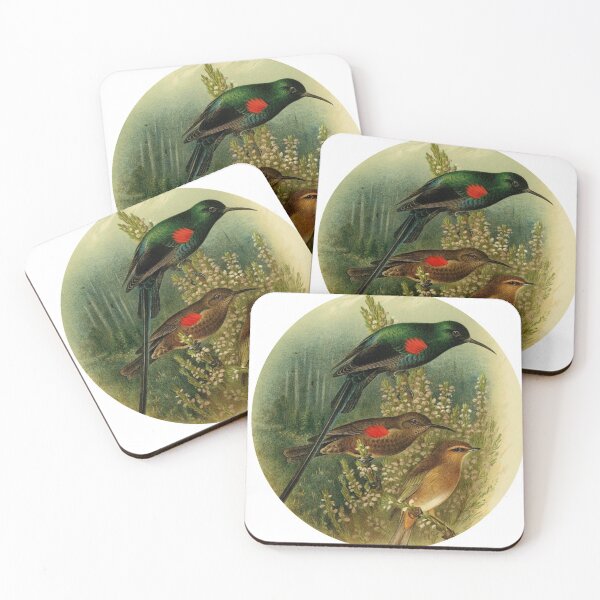 Item preview, Three Scarlet Stuffed Sunbirds designed and sold by laguitan10.
