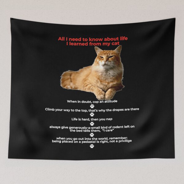 Item preview, All i Need To Know About Life, I Learned From My Cat designed and sold by glynismalcolm.