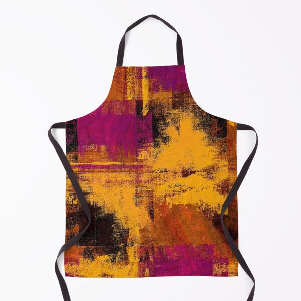 Item preview, Abstract Nights: Black, Orange, Brown, and Boysenberry Pattern  designed and sold by CoCDesigns.