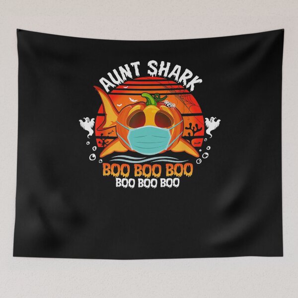 Item preview, Aunt Shark Pumpkin Boo Boo Boo Halloween Vintage  designed and sold by glynismalcolm.