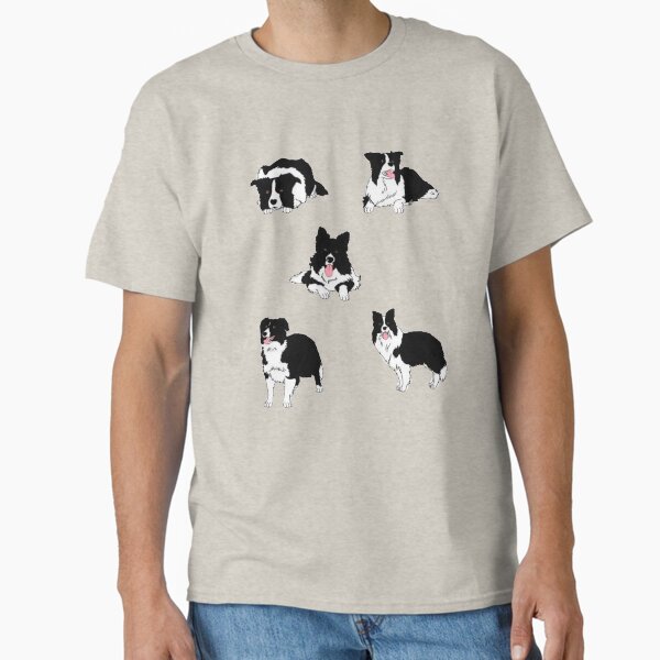 Vista previa del artículo con la obra «collies fronterizos», diseñado y vendido por TheAnimalZ00.