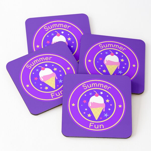 Aperçu de l'œuvre Glace Summer Fun en violet créée et vendue par Rozlar.