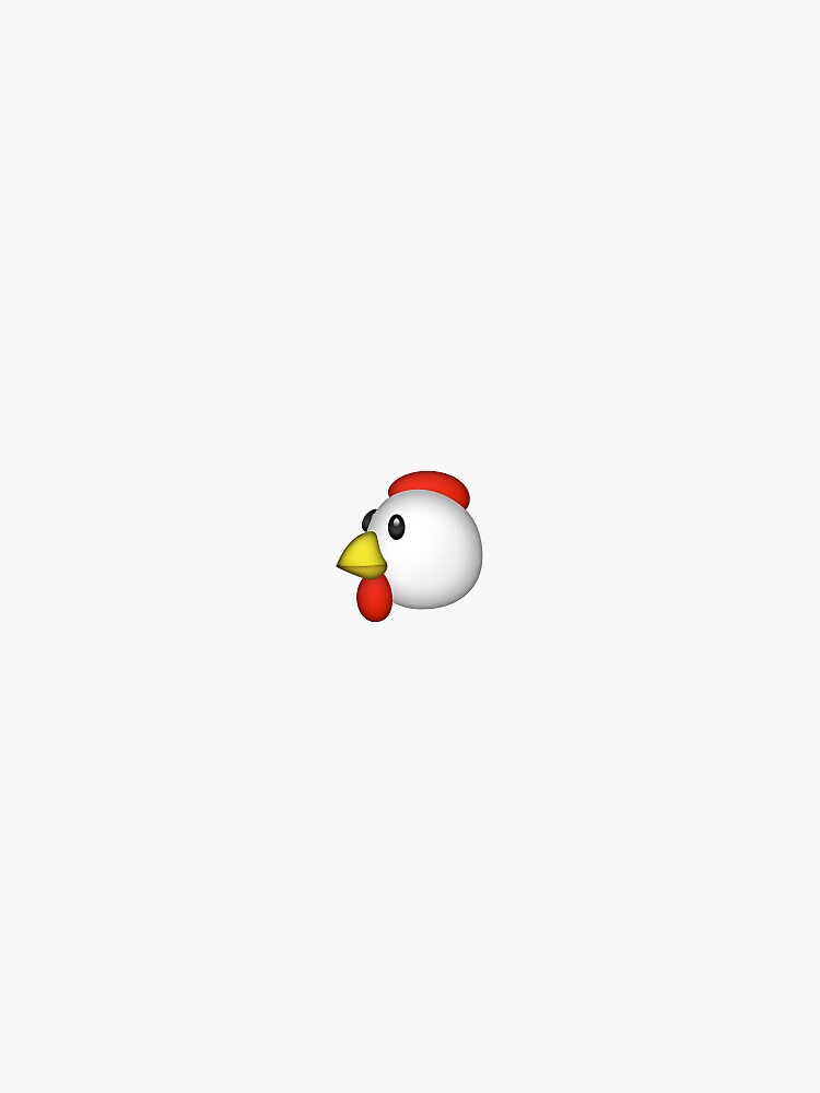 "Chicken Emoji" Sticker by RedTailOG Redbubble