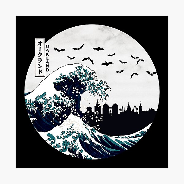 Artikelvorschau, Oakland Kanagawa Wave Dark entworfen und verkauft von DFerraz.