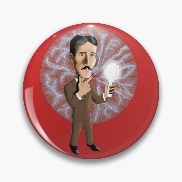Item preview, Nikola Tesla designed and sold by cartoonish100.