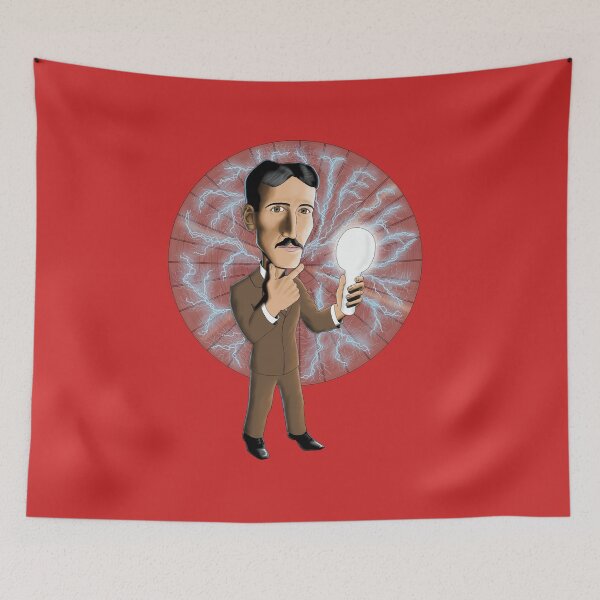 Item preview, Nikola Tesla designed and sold by cartoonish100.