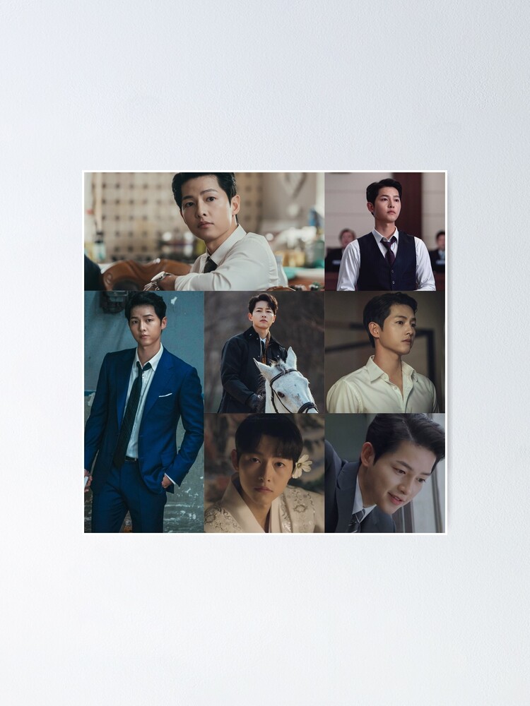 Song Joong Ki Collage Vincenzo Cassano Poster By Athira A Redbubble