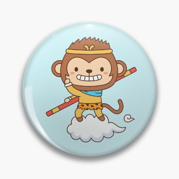 Item preview, Cute Monkey King Sun Wu Kong Doodle designed and sold by rustydoodle.