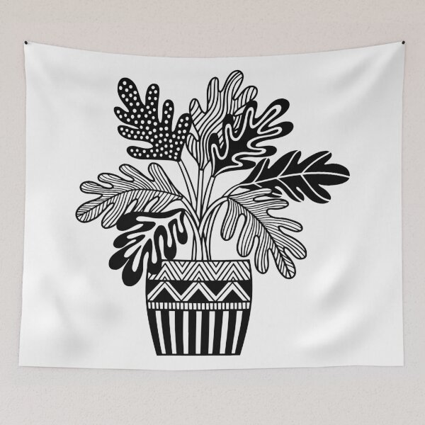 Item preview, Zentangle plant designed and sold by Cat Print.