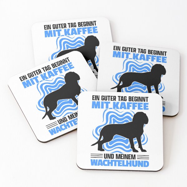 Item preview, German Wachtelhund Coffee Hound Saying designed and sold by madgrfx.