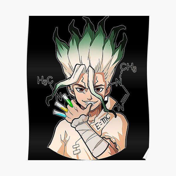 4k Dr Stone Stone Wars Senku Ishigami Poster By Otakuparadise11 Redbubble