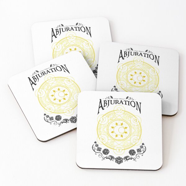 Item preview, Abjuration - RPG Magic School Series Noir Sticker designed and sold by SzaboVilmos.