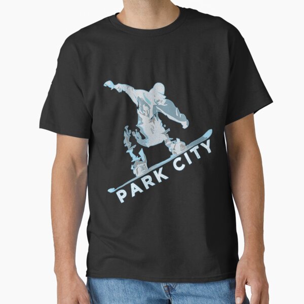 Vista previa del artículo con la obra «Cool Retro Park City Snowboard Park City Ut», diseñado y vendido por GrodiAmara.