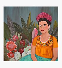 frida a la casa azul Photographic Print