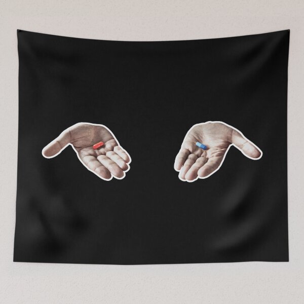 Item preview, red blue pill designed and sold by artColourized.