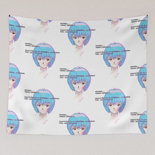 Item preview, Ayanami Rei Glitched Sticker designed and sold by SzaboVilmos.