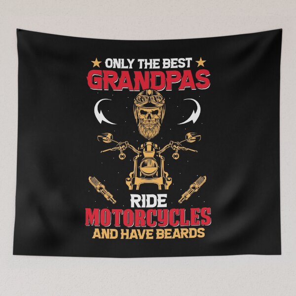 Item preview, Only the best grandpas ride motorcycles and have beards designed and sold by Zexten.