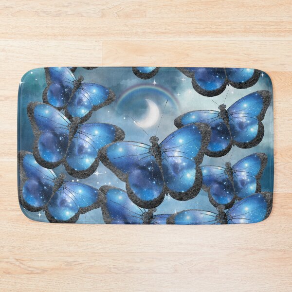 Item preview, Blue Butterflies and a Rainbow Moon designed and sold by SeaChangeDesign.
