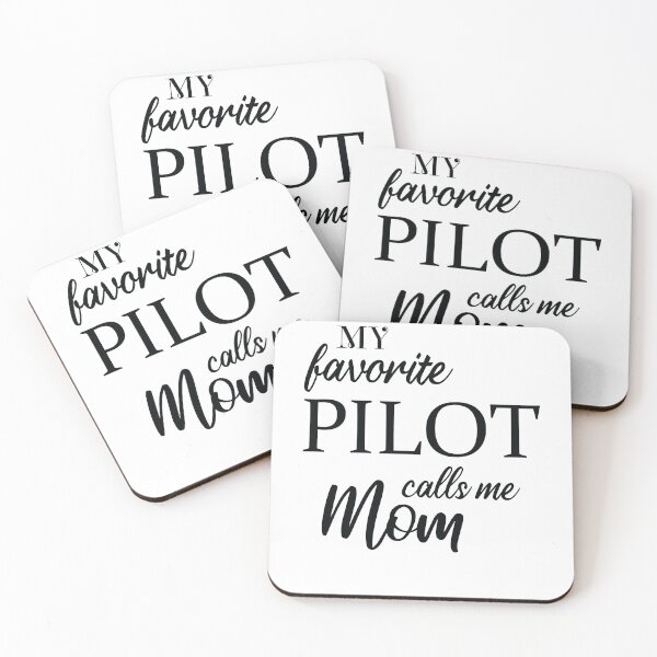 Item preview, My Favorite Pilot Calls Me Mom designed and sold by woodesigner.