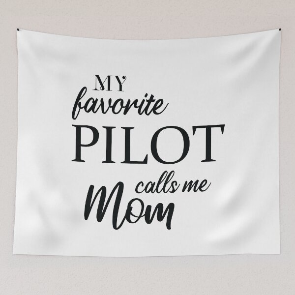 Item preview, My Favorite Pilot Calls Me Mom designed and sold by woodesigner.
