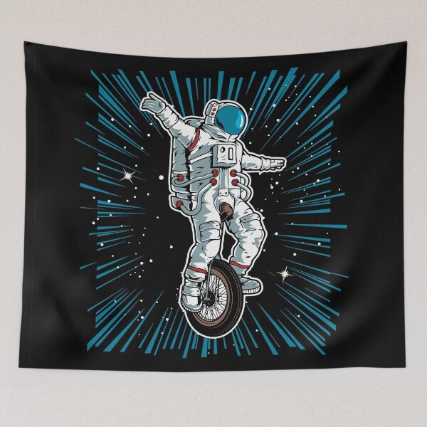 Item preview, Astronauta montando bicicleta de una rueda designed and sold by Peekonet.