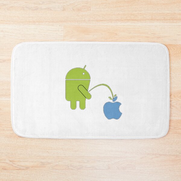 Item preview, Humor Android Robot Peeing On Apple Logo designed and sold by devtshirts.