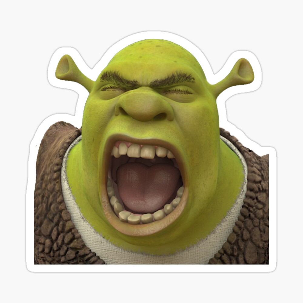 Screaming Shrek | Postcard