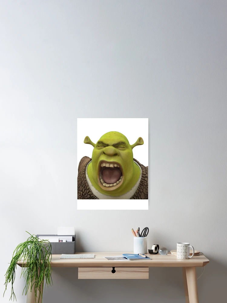 Screaming Shrek  Metal Print for Sale by SunnyMoonCrafts