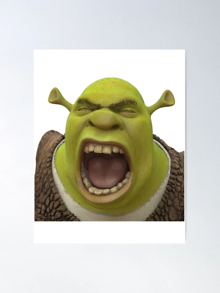 Giant Shrek Head Art Print for Sale by MemeStickersCo