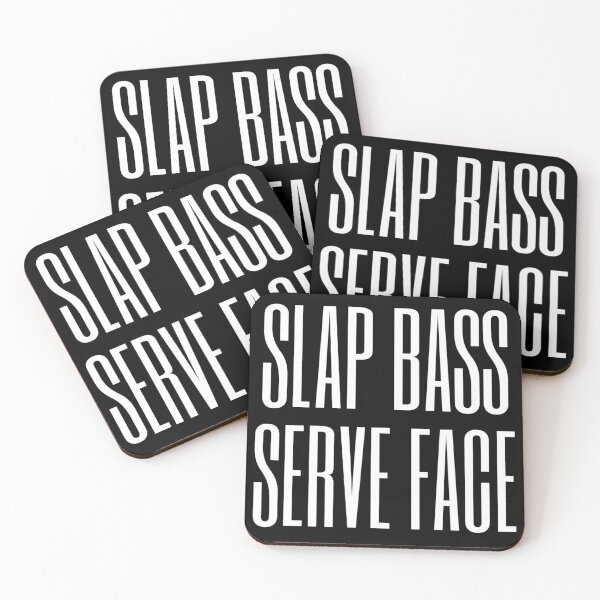 Item preview, slap bass, serve face - white designed and sold by zanevxz-store.