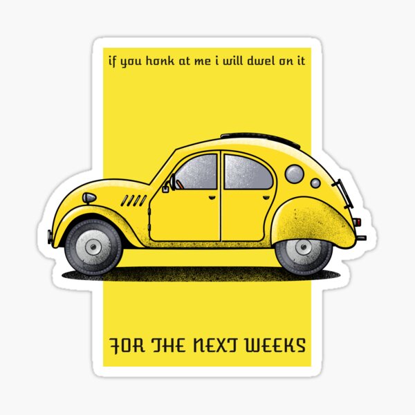 ▶ ️ FUNNY CARS - FOR THE NEXT WEEKS ◀ ️✔️ Sticker